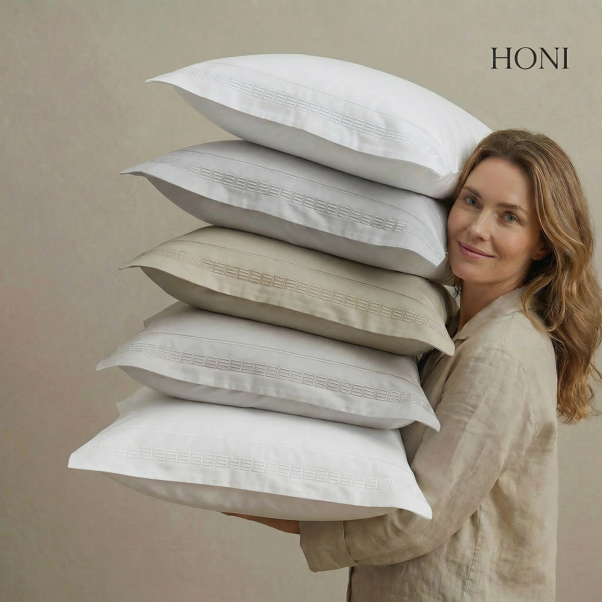 220TC Polyester-Cotton Satin Embroidered Fitted Sheet Set – 14