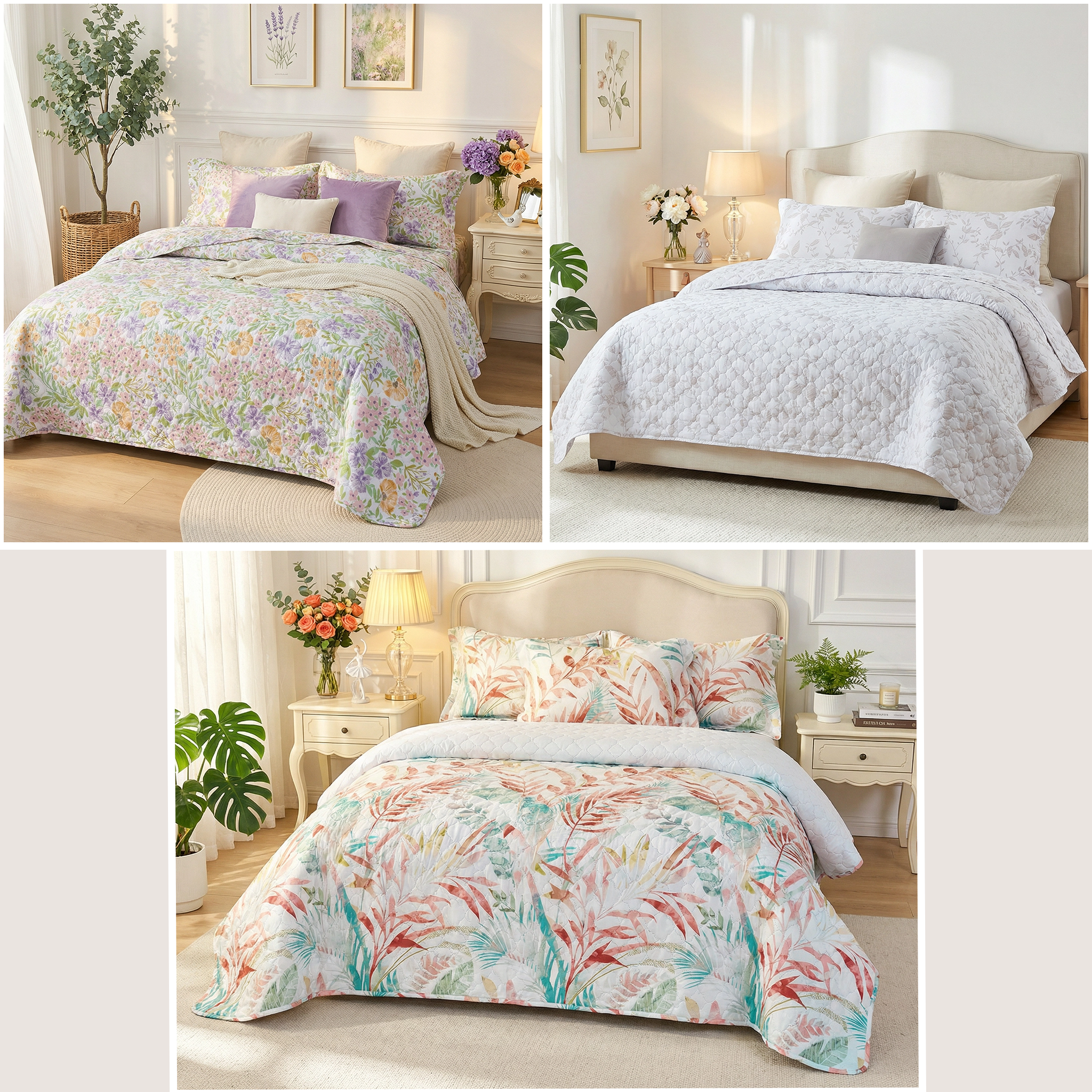 80gsm Printed Quilt – Maple Whispering Leaves | Ultra-Soft Microfiber | Oeko-Tex Certified