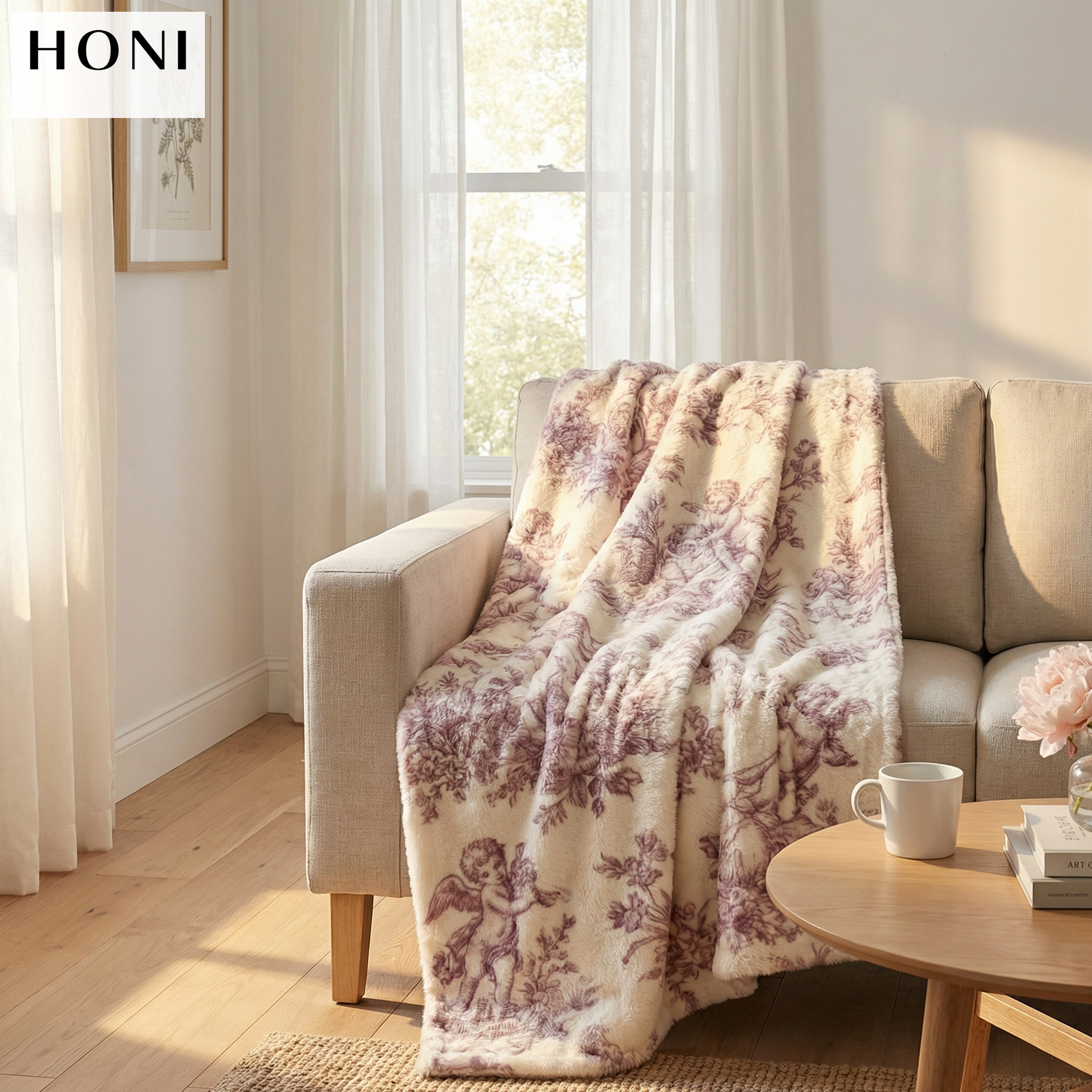 500gsm Printed Faux Mohair Blanket – Full OEM/ODM Customization with Private Label