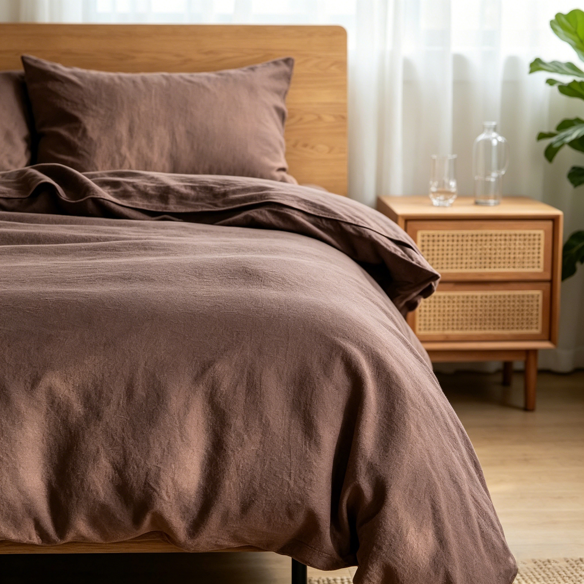 HONI 100% Pure Linen Duvet Cover Set – Wake Up to Luxury Every Morning