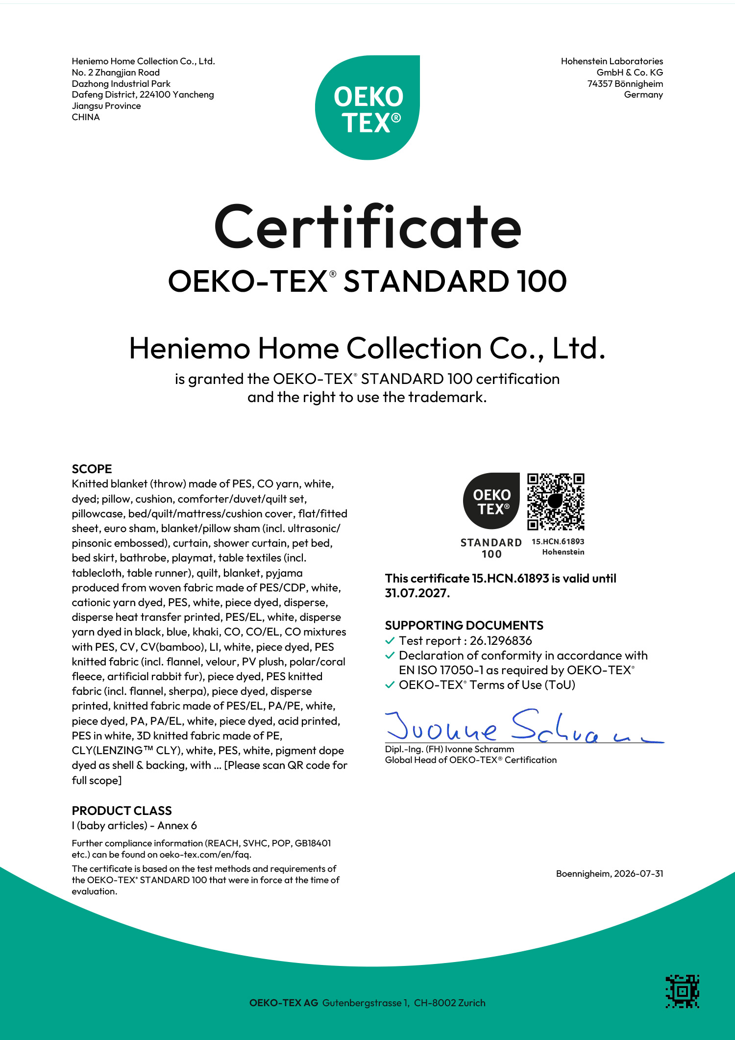 certificate