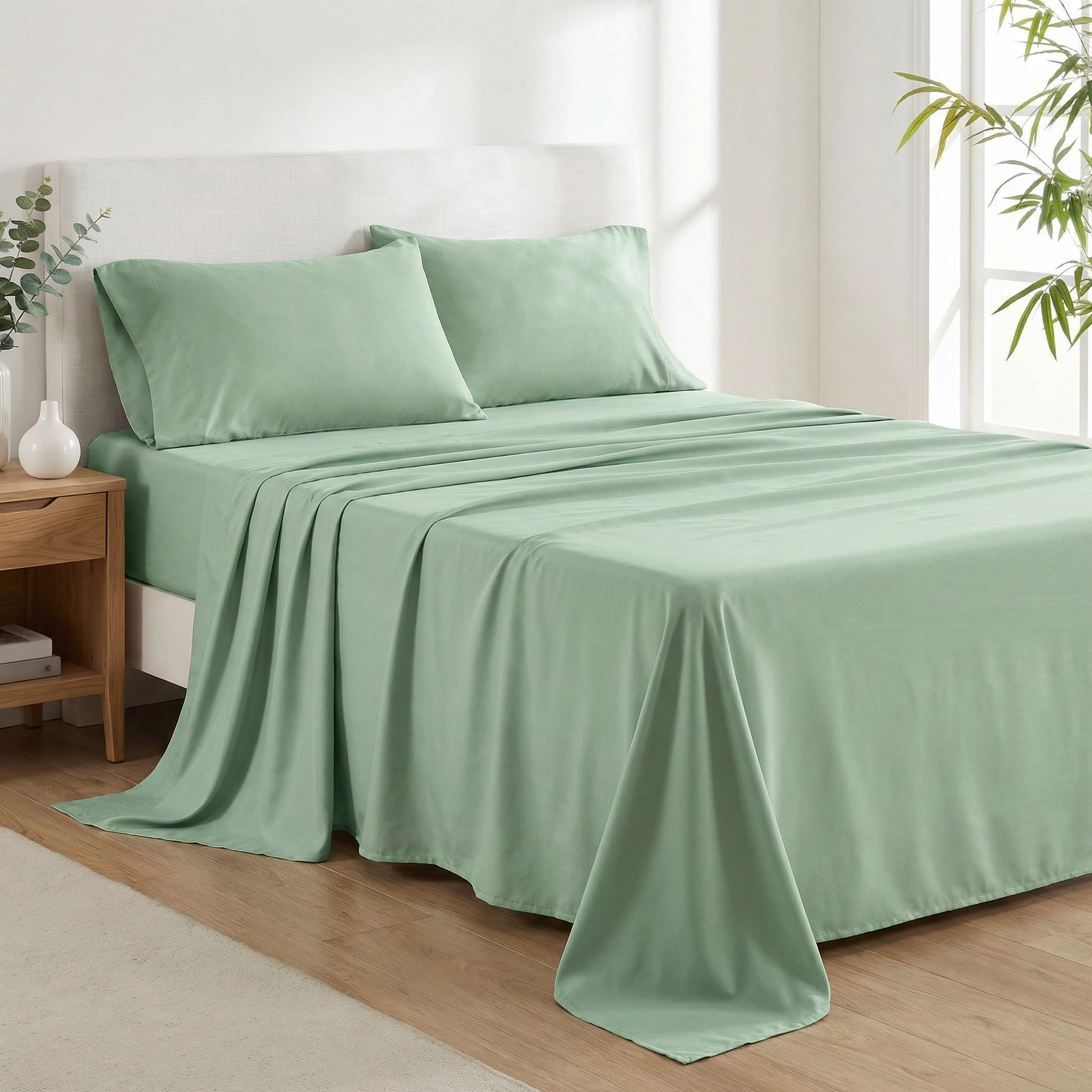 Aromatic Brushed Cotton Bedding Set – Long-Lasting Natural Scents (Bamboo / Sandalwood / Lavender) Wake Up Refreshed Every Morning