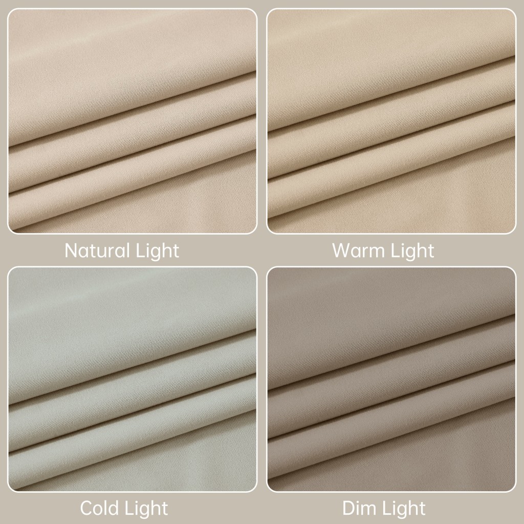 HONI 90GSM Reverse-Side Black Film Blackout Curtain – 100% Total Blackout