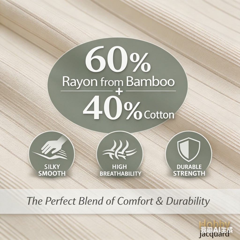 HONI 400TC Bamboo Cotton Dobby Duvet Cover Set – Sustainable Luxury | 60/40 Perfect Blend | OEM/ODM Ready