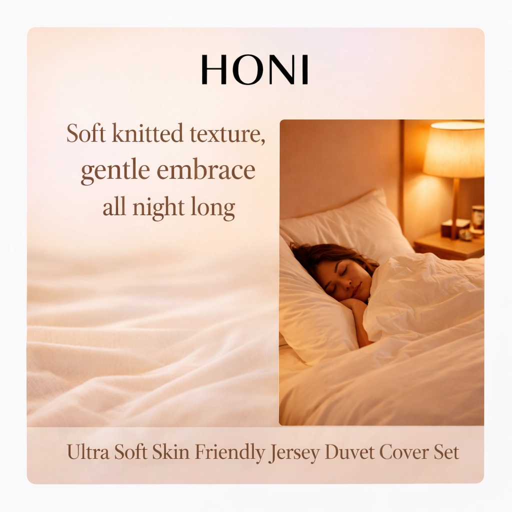 125gsm Milk Silk Jersey Duvet Cover Set – Ultra Soft, Breathable & Eco-Friendly 4-6 Piece Bedding Set for Wholesale