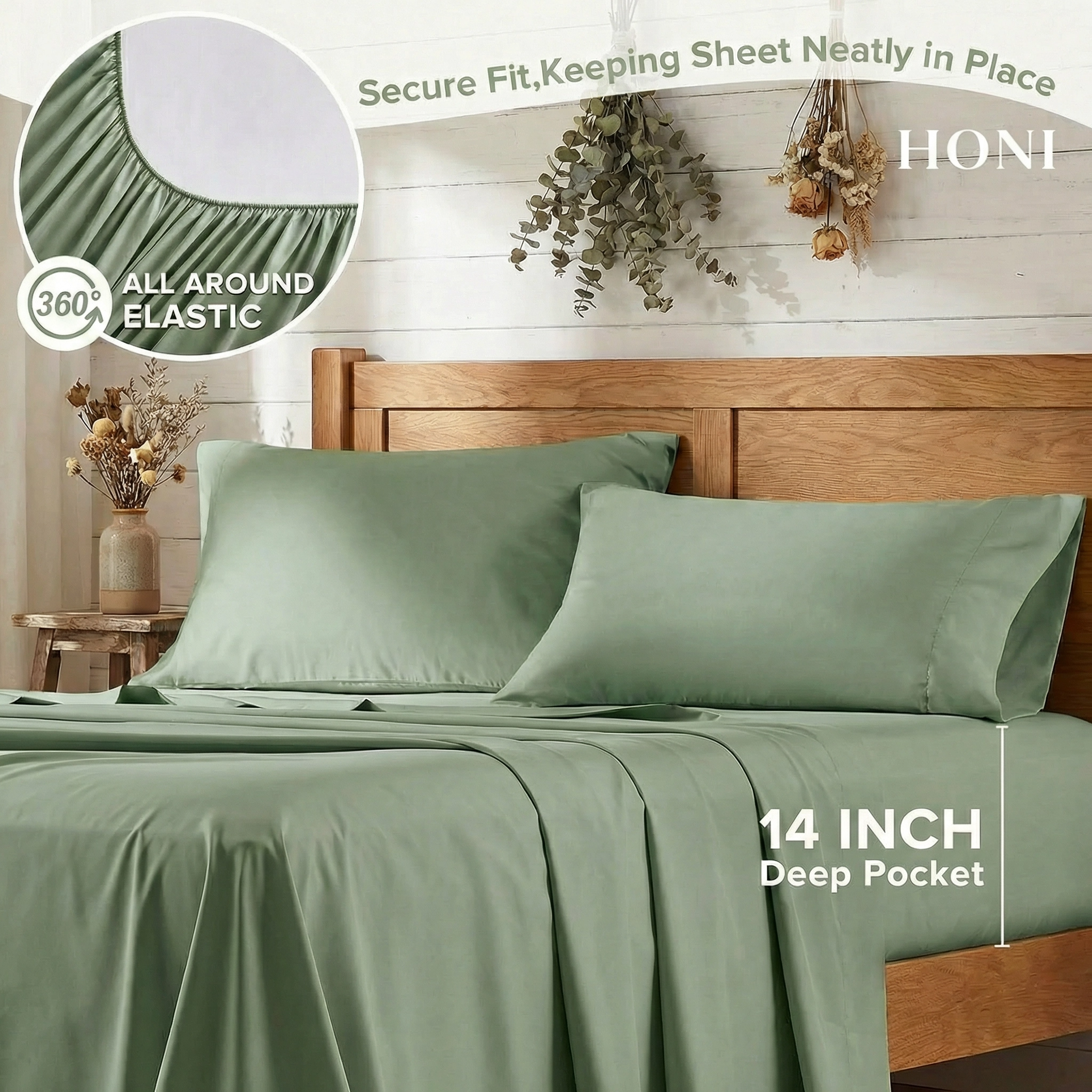 220TC Polyester-Cotton Sateen Dyed Sheet Set – Breathable, Durable & All-Season Comfort
