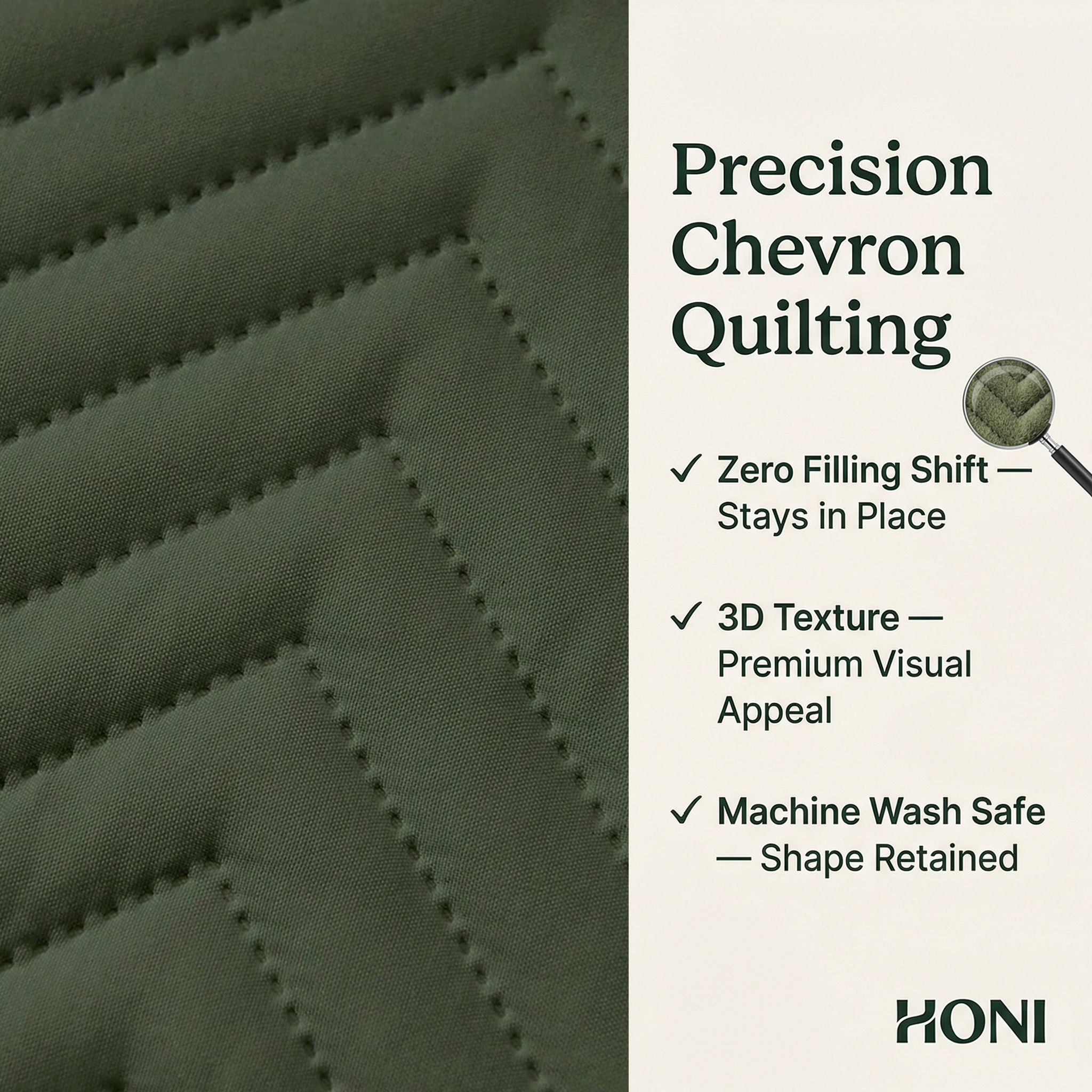 80gsm Brushed Fabric Bedspread Set –Olive Green |OEM/ODM 3-Piece Bed Cover Set for Twin/Full/Queen/King