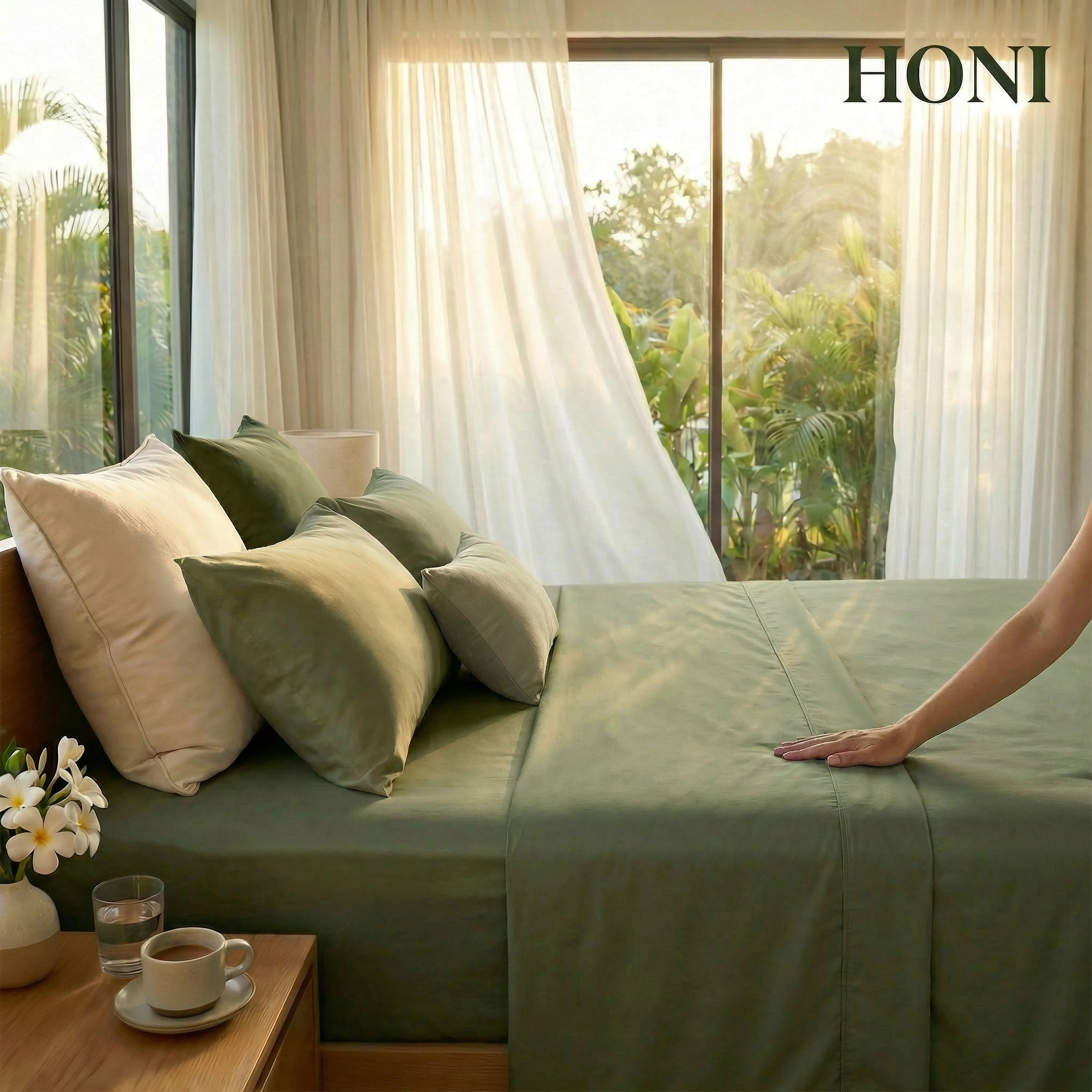80gsm Brushed Fabric Cooling Bed Sheet Set | Moisture-Wicking & Quick-Dry for Hot Sleepers