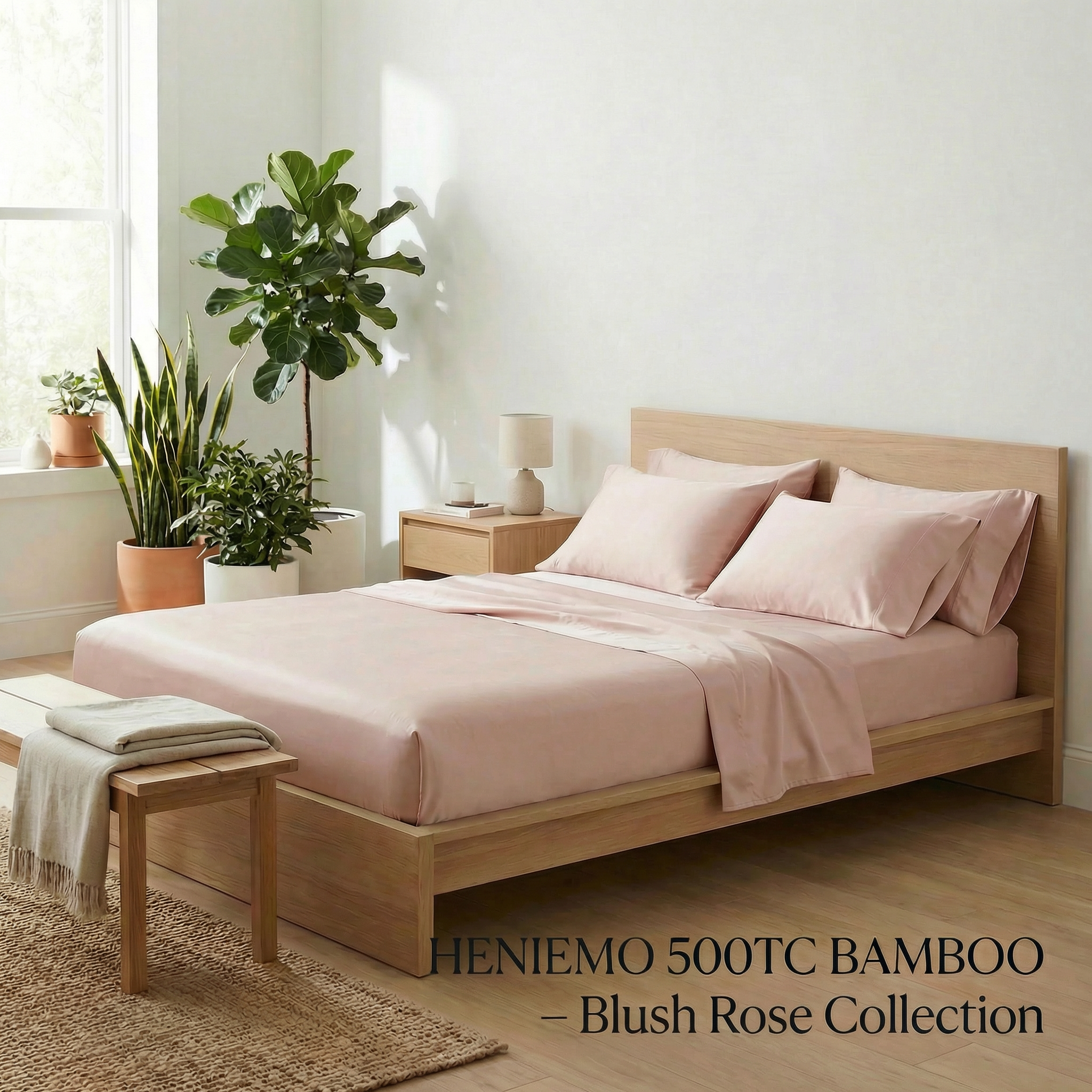 HENIEMO 500TC Dyed Bamboo Sheet Set – Wake Up Refreshed Every Morning