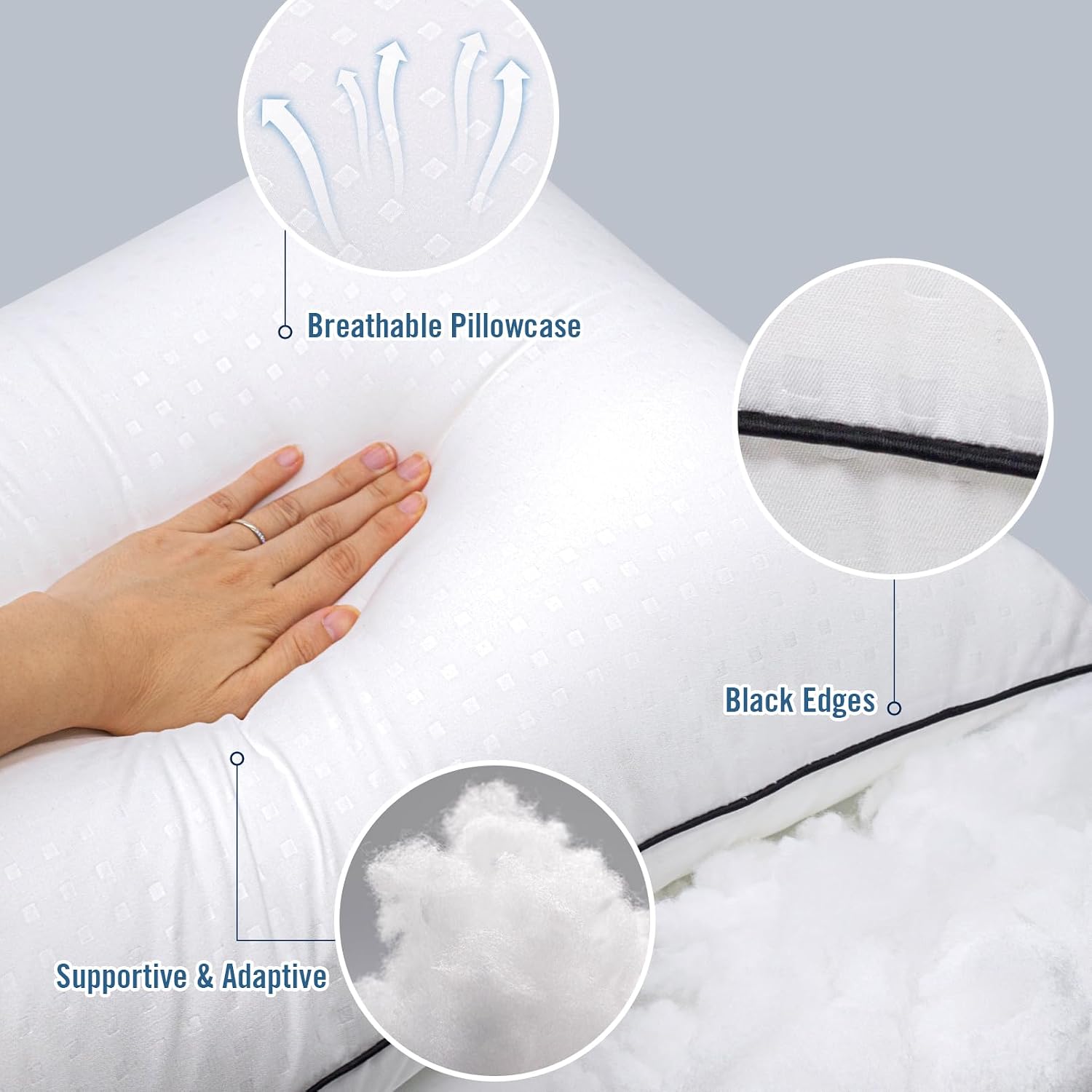 Almofadas de cama premium para conforto máximo