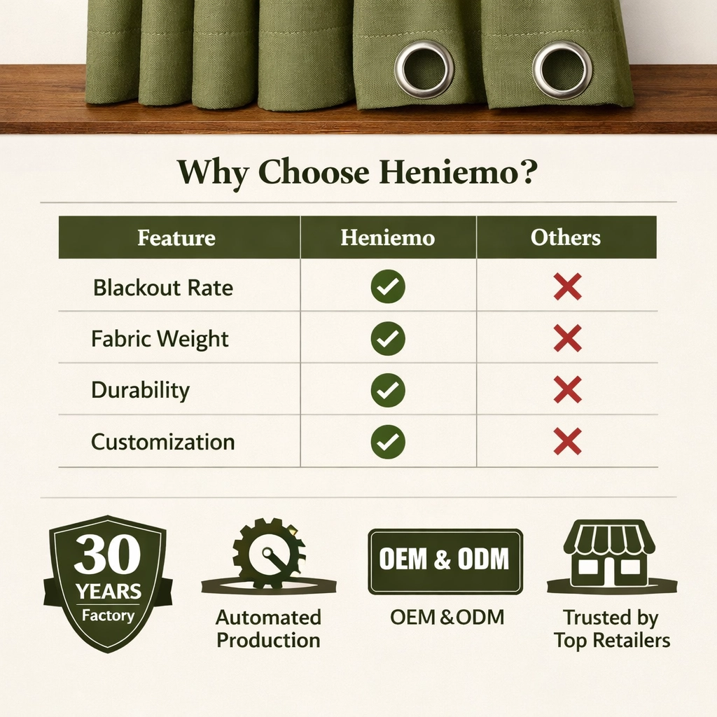 HONI 200GSM Linen-Like TPU-Coated Blackout Curtain | Ultimate Sleep Experience for Hotels & Premium Homes