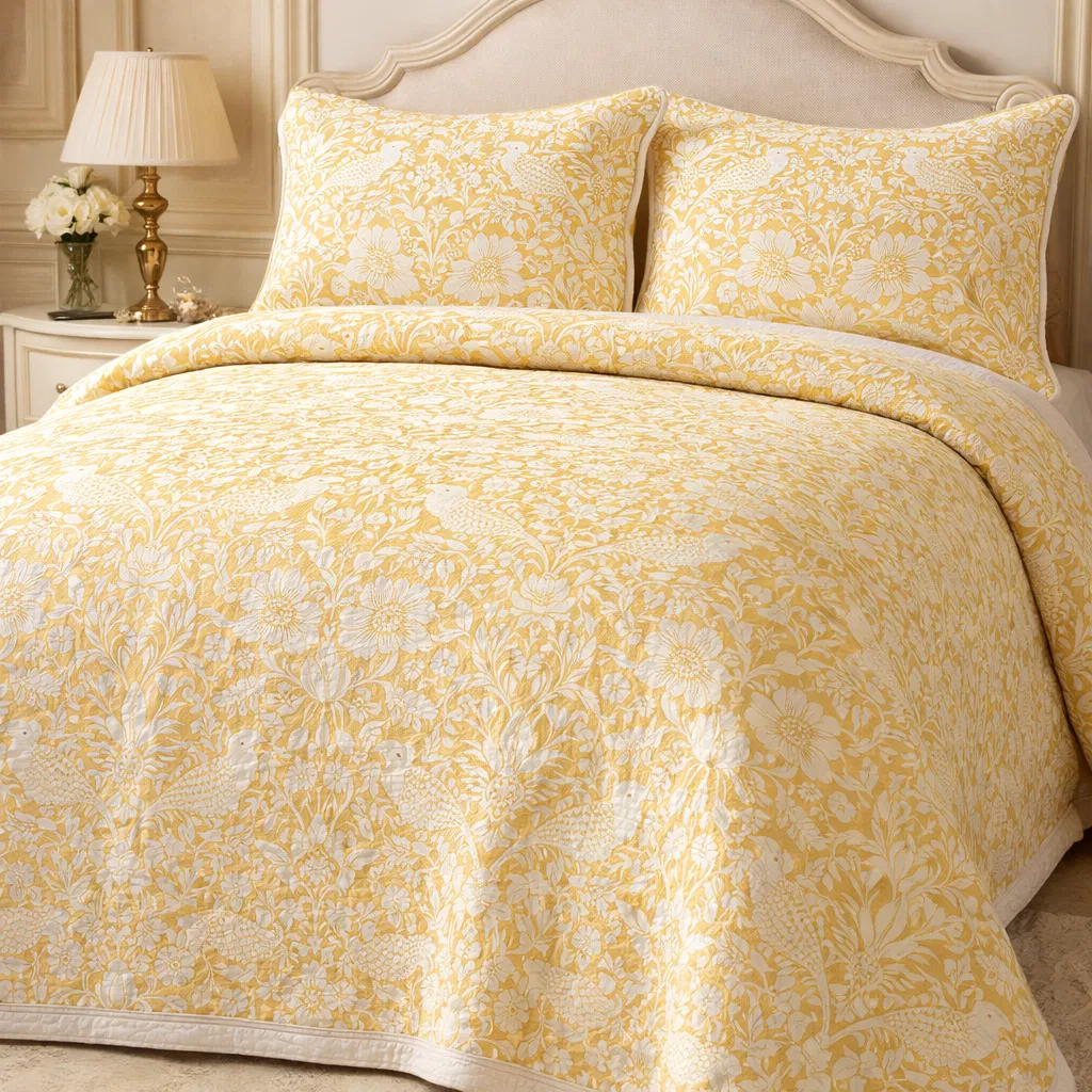 honi-yellow-matelasse-bedding-bird-floral-bedroom-luxury-9.png