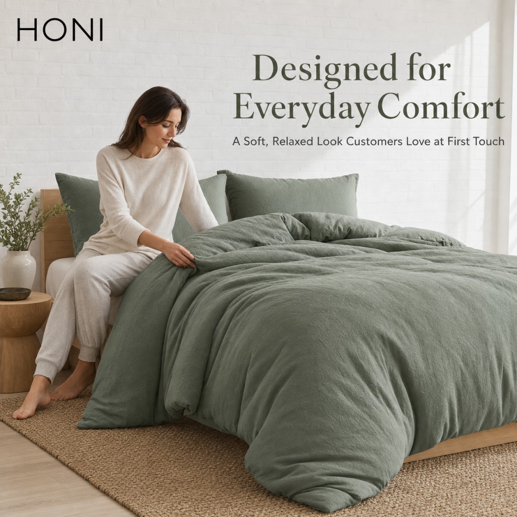 honi-designed-for-everyday-comfort-model-touching-bedding-4.jpg