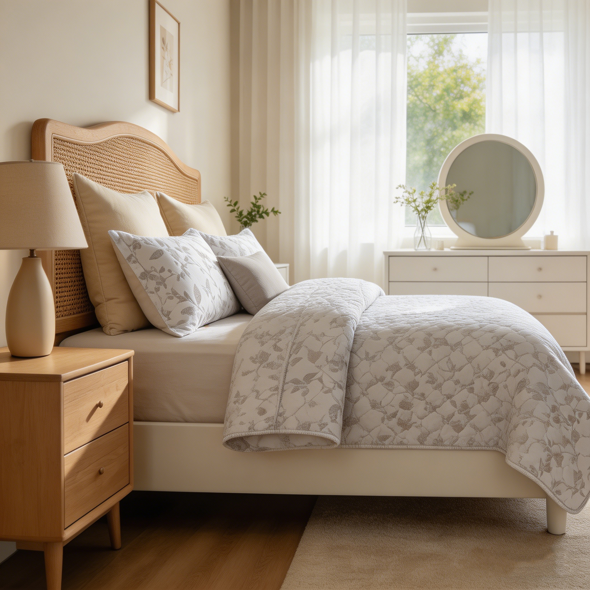 80gsm Printed Quilt – Maple Whispering Leaves | Ultra-Soft Microfiber | Oeko-Tex Certified