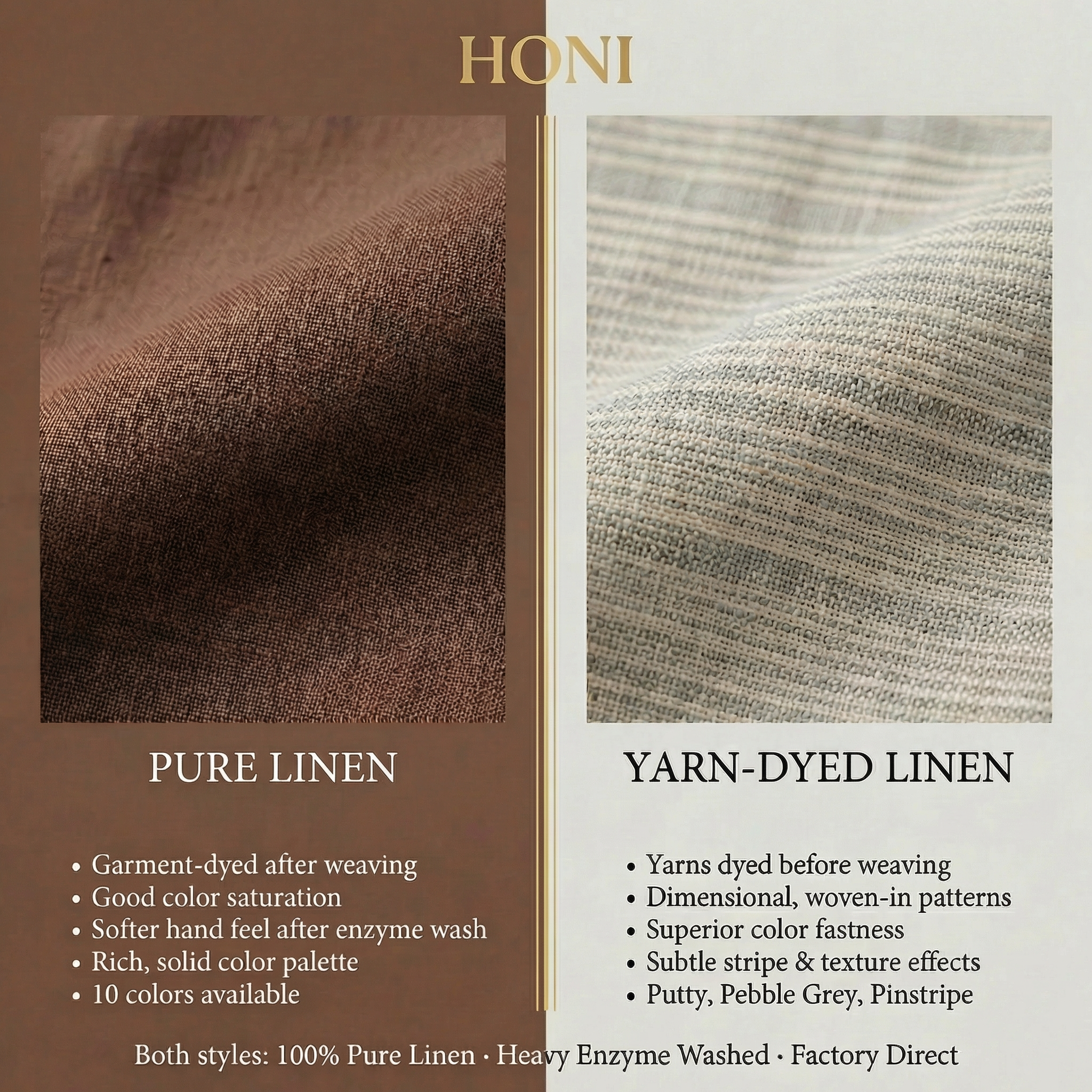 HONI 100% Pure Linen Duvet Cover Set – Wake Up to Luxury Every Morning