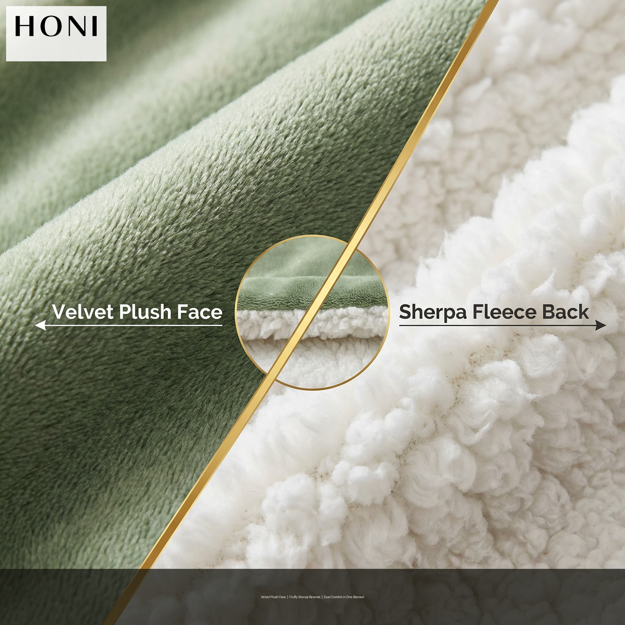 Reversible 310GSM Solid Flannel & 200GSM White Sherpa Blanket – Soft, Warm, Customizable