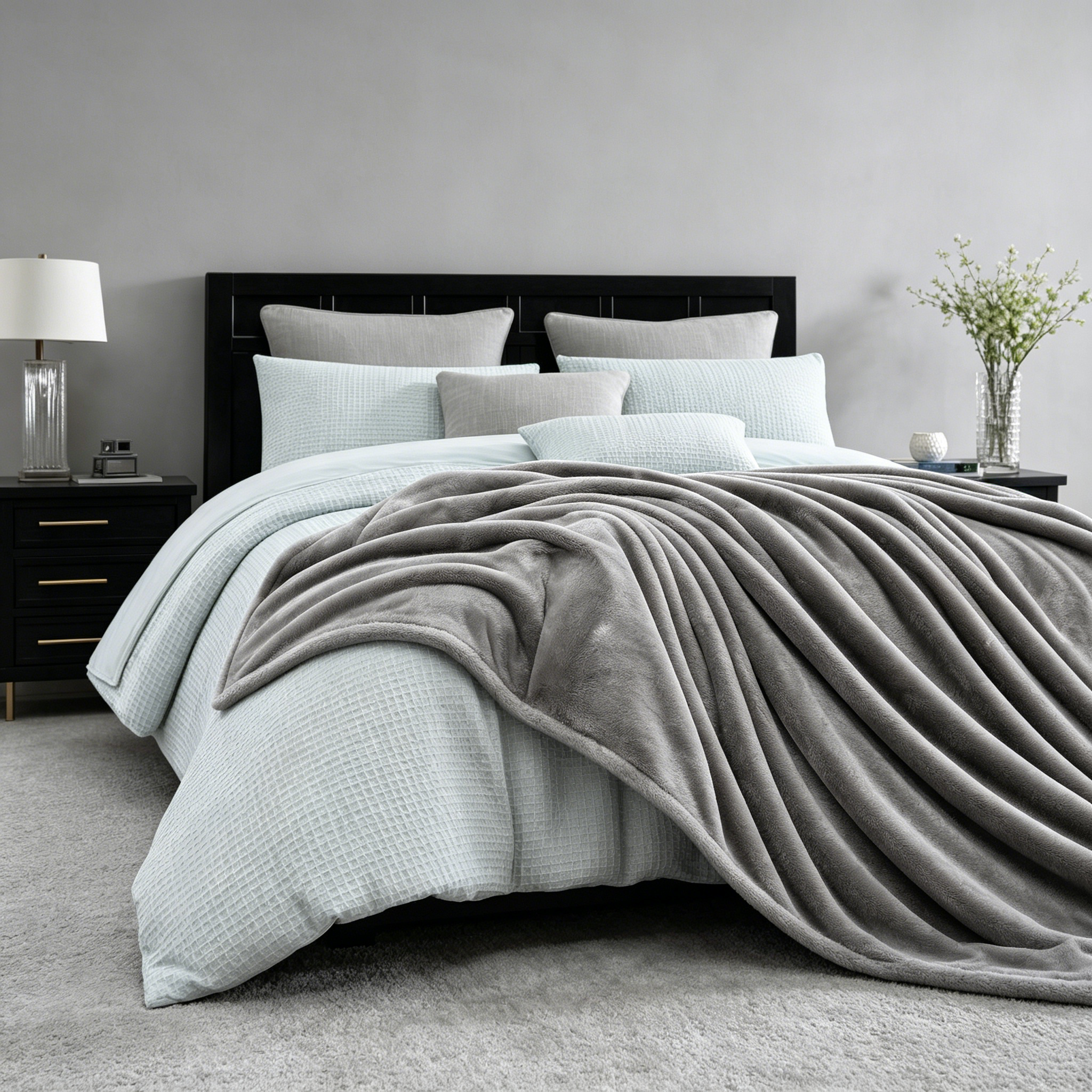 HONI Waffle Dyed Comforter 8-Piece Set – Soft, Stylish & Retail-Ready Bedding for Global Markets