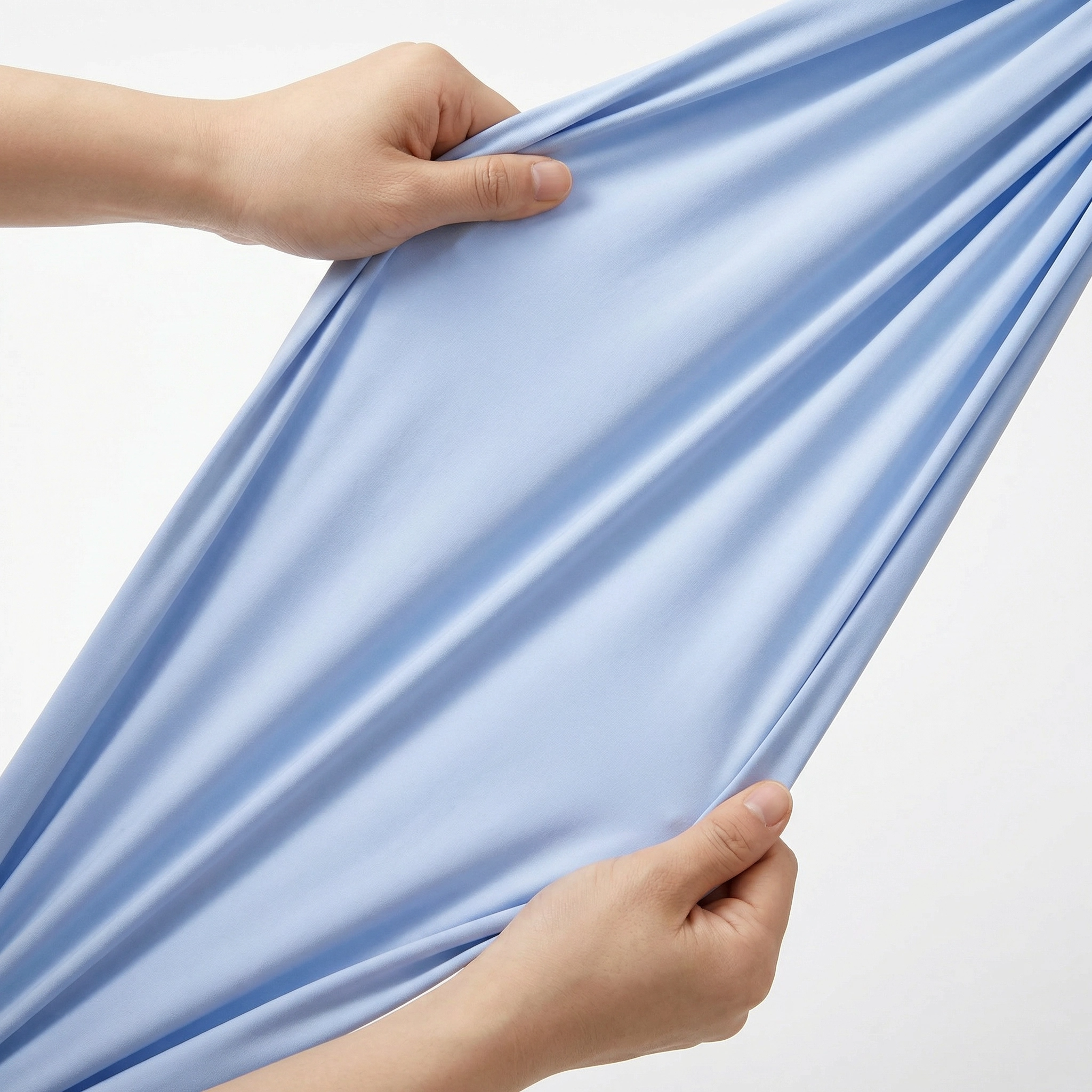 Cooling Jersey Knit 4-Piece Sheet Set–4-Way Stretch, Ultra Silky Soft, Wrinkle-Resistant&Quick Dry (90% Nylon/10% Spandex)