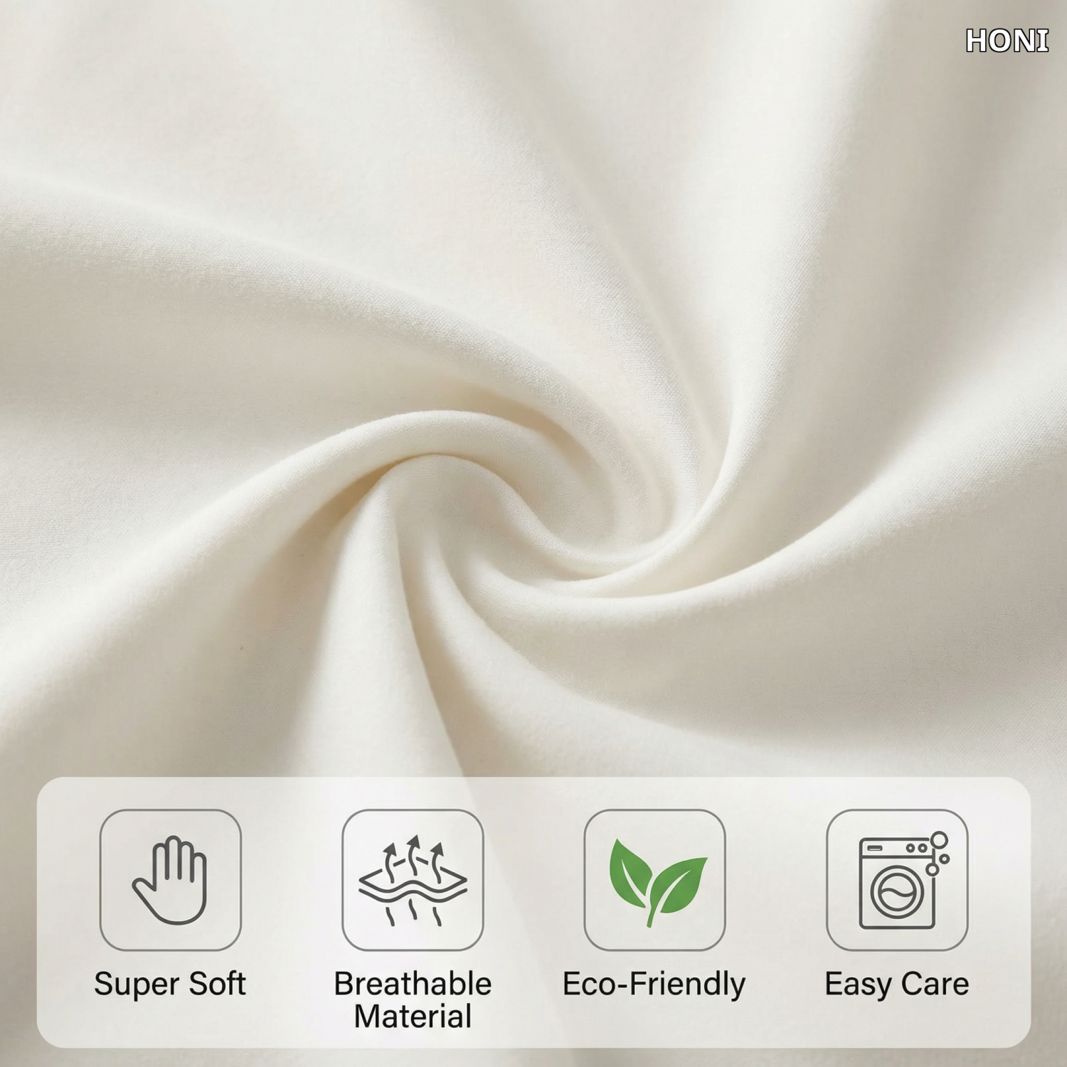 HONI 90gsm Brushed Cotton Duvet Cover Set – Soft Peach-Skin Finish, Breathable & Light-Adaptive Color
