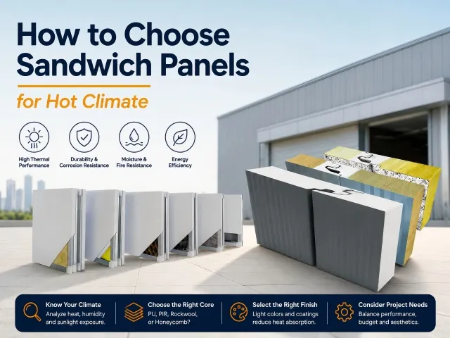 So wählen Sie Sandwichplatten für heiße Klimazonen aus