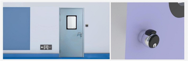 Elbow-operated door lock