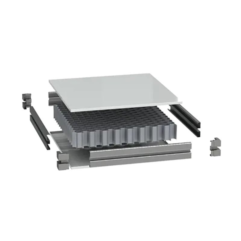 Panel Dinding Ruang Bersih Berbahan Sarang Lebah Aluminium Berkekuatan Tinggi dan Anti-Statis untuk Manufaktur Elektronik