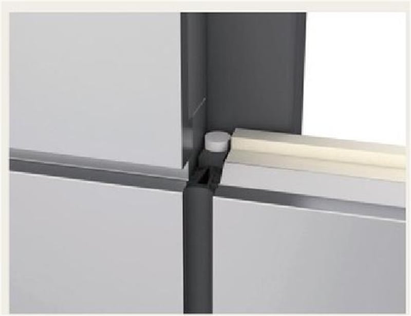 Industrial Building Curtain Wall Cladding Sandwich Panel Detail