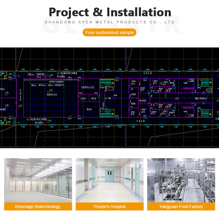 cleanroom palen Installation