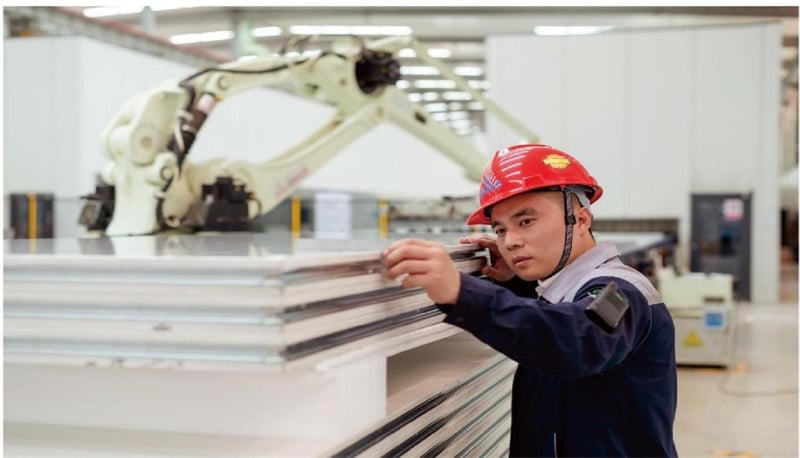 quality inspection of rockwool sandwich panels