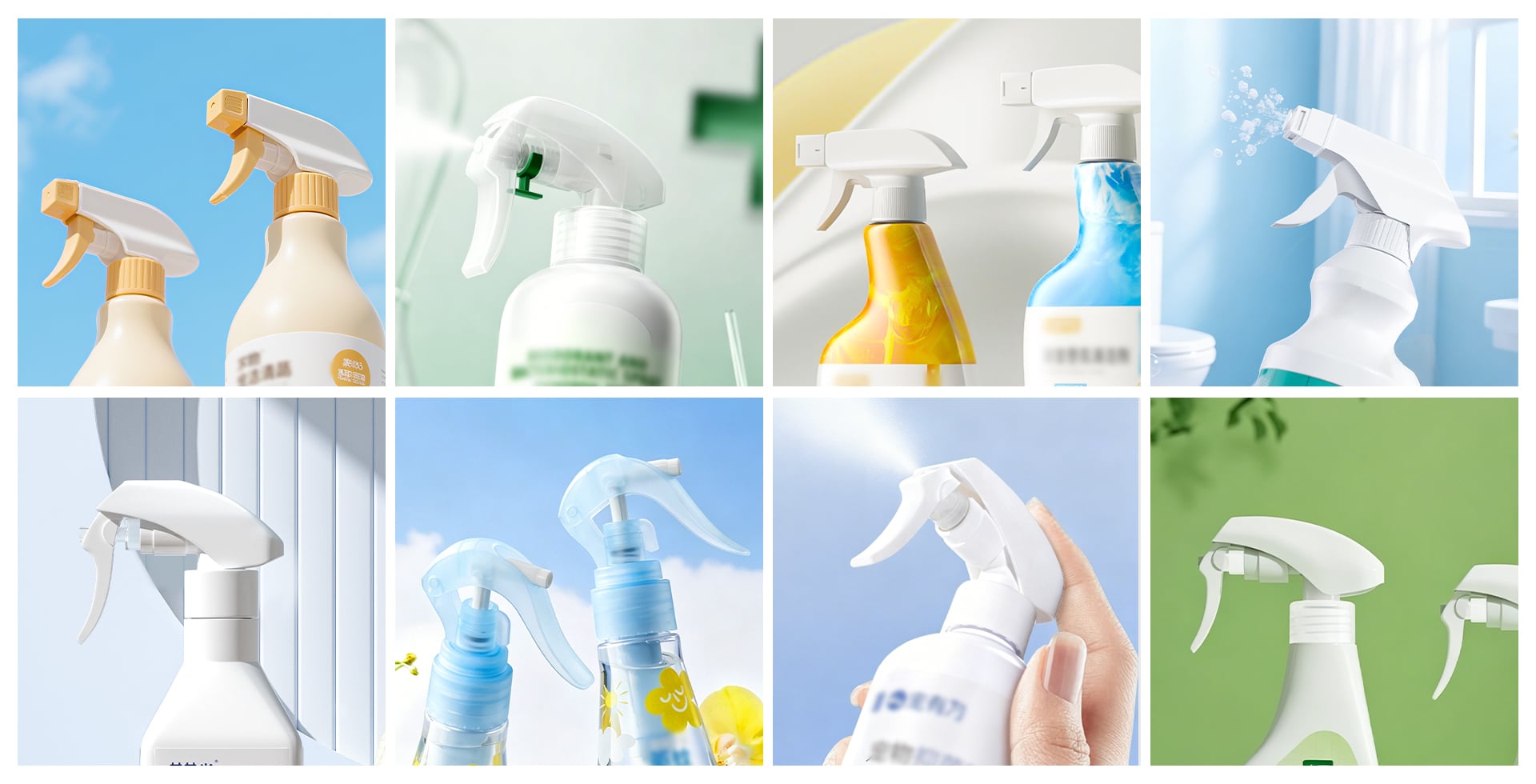 Customized Color 28/410 28/400 Plastic Chemical Resistance Pressure Industrial Foam Nozzle Matte Trigger Sprayer factory