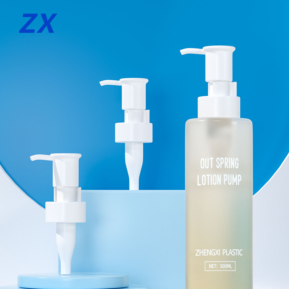 High Quality 24/410 Long Nozzle Plastic Outside Spring Oil Cream Lotion Pump for Skin Care Treatments