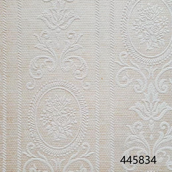 Luxury Foamed Paintable Decorative Textile Fiberglass Wallcovering / Glass Fibre Wallpaper for Interior Wall Decoration 1mx30m details