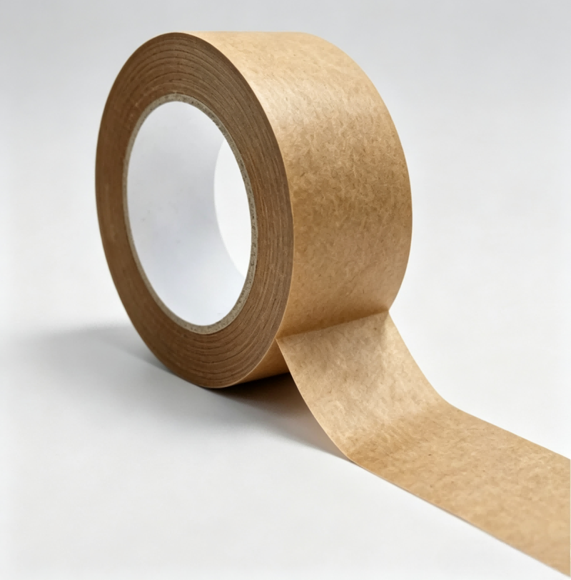Eco-friendly Recycled Self-adhesive or Water Activated Kraft Paper Gummed Packaging Tape  manufacture