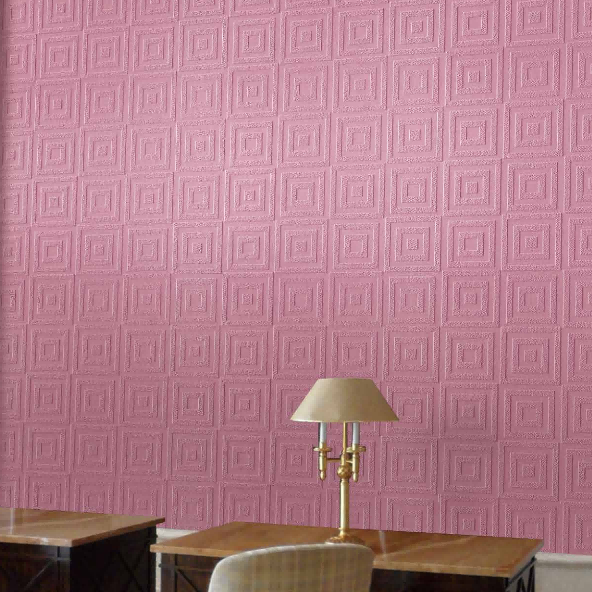Luxury Foamed Paintable Decorative Textile Fiberglass Wallcovering / Glass Fibre Wallpaper for Interior Wall Decoration 1mx30m supplier