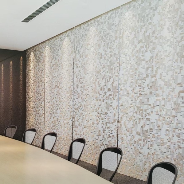 Luxury Foamed Paintable Decorative Textile Fiberglass Wallcovering / Glass Fibre Wallpaper for Interior Wall Decoration 1mx30m manufacture