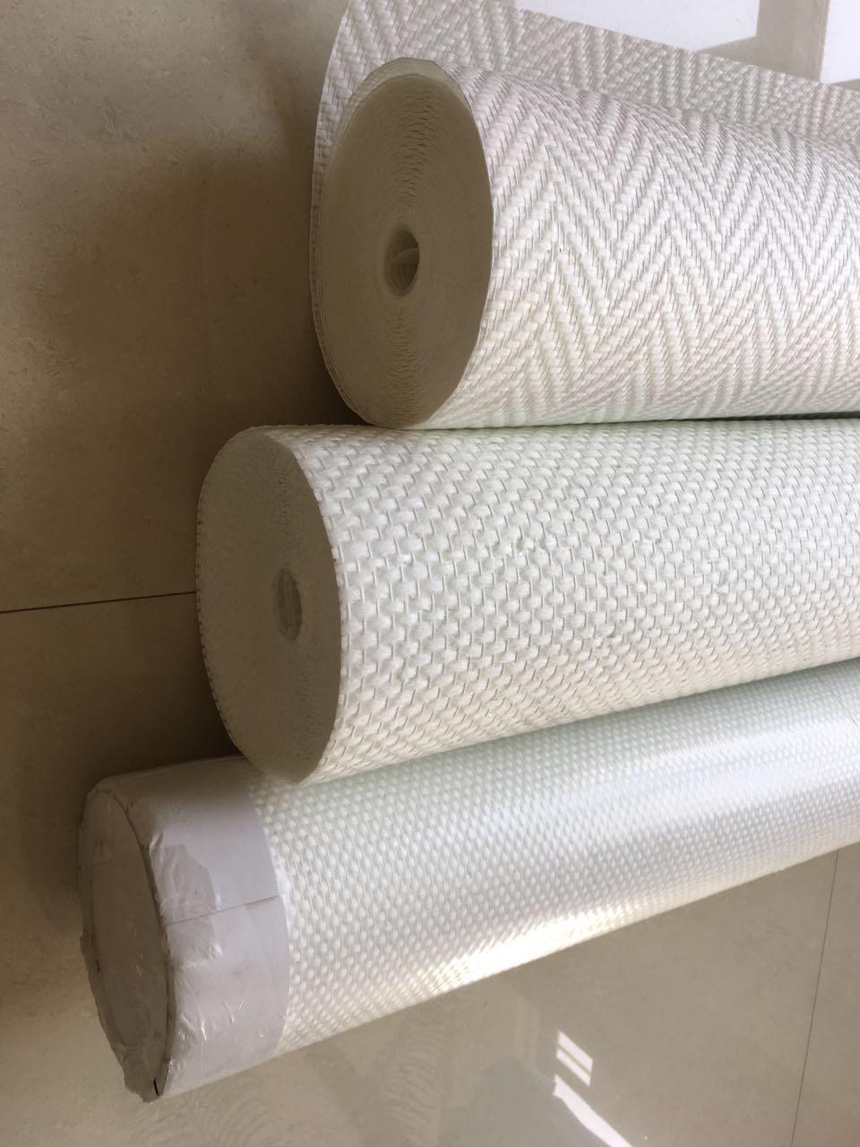 White Paintable Decorative Textile  Fiberglass Wallcovering / Glass Fibre Wallpaper for Interior Wall Decoration 1mx25m or 50m factory