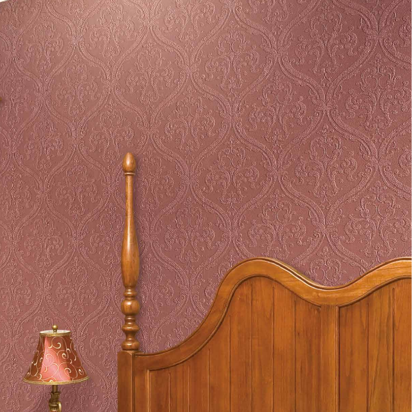 Luxury Foamed Paintable Decorative Textile Fiberglass Wallcovering / Glass Fibre Wallpaper for Interior Wall Decoration 1mx30m factory