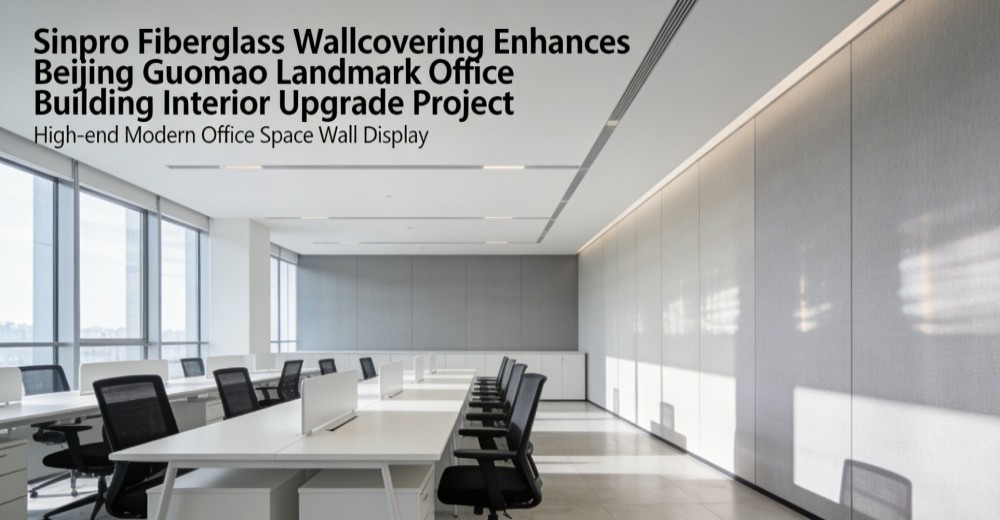 Sinpro Fiberglass Wallcovering Enhances the Interior Upgrade Project of a Landmark Office Building in Beijing's Guomao Area