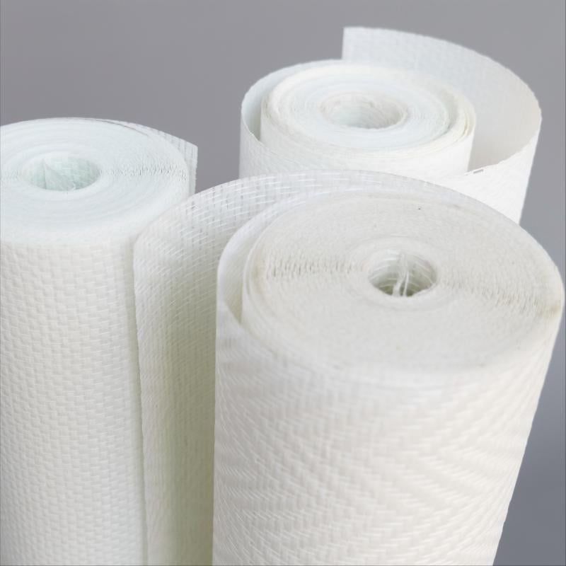 White Paintable Decorative Textile  Fiberglass Wallcovering / Glass Fibre Wallpaper for Interior Wall Decoration 1mx25m or 50m