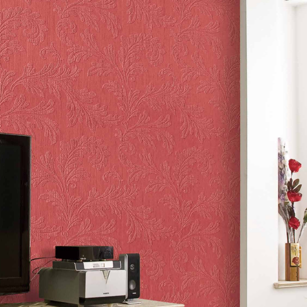 Luxury Foamed Paintable Decorative Textile Fiberglass Wallcovering / Glass Fibre Wallpaper for Interior Wall Decoration 1mx30m manufacture
