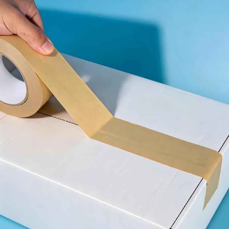 Eco-friendly Recycled Self-adhesive or Water Activated Kraft Paper Gummed Packaging Tape  factory
