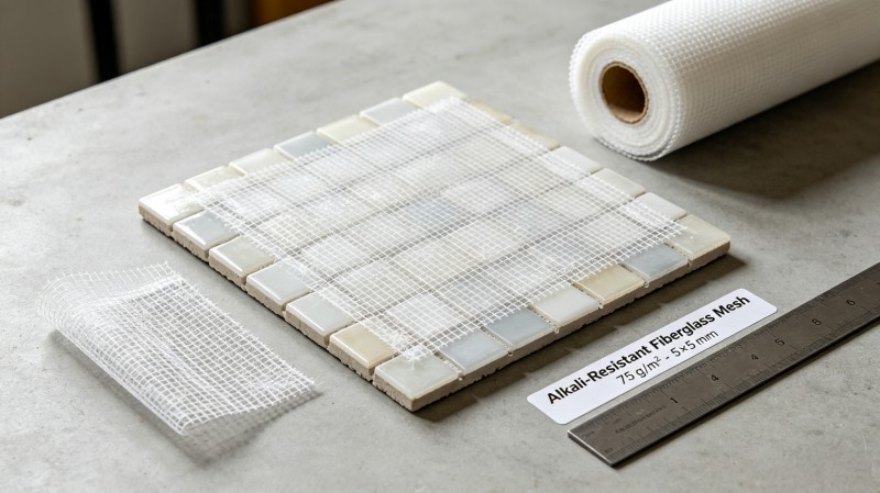 Fiberglass Alkali-Resisntant Mesh For Wall Or Marble Reinforcement factory