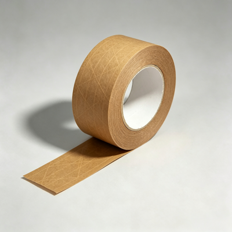 Eco-friendly Recycled Self-adhesive or Water Activated Kraft Paper Gummed Packaging Tape  factory