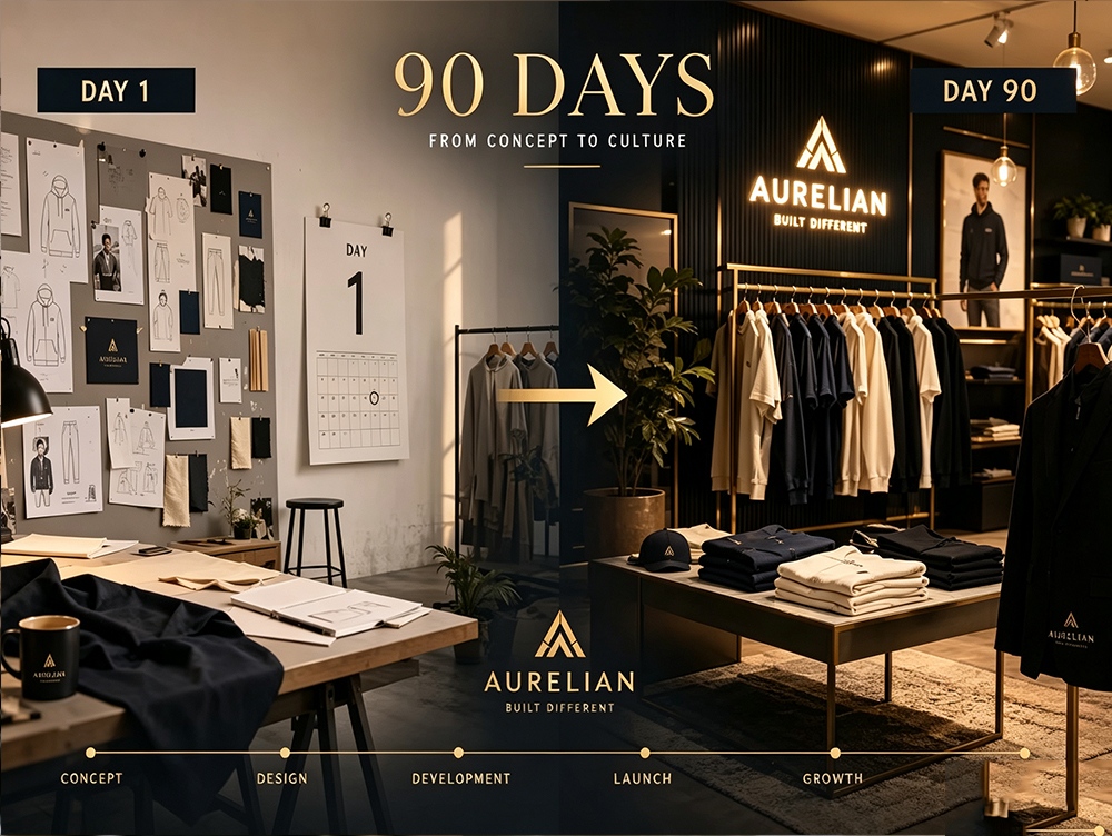 From First Sample to First Million: The 90-Day Brand Launch Playbook