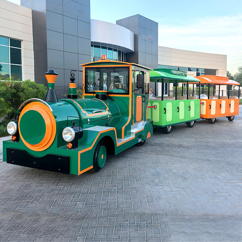 Custom 20-Seat Electric Tourist Train for UAE | Middle East Specification – Model ALGD-CT-20