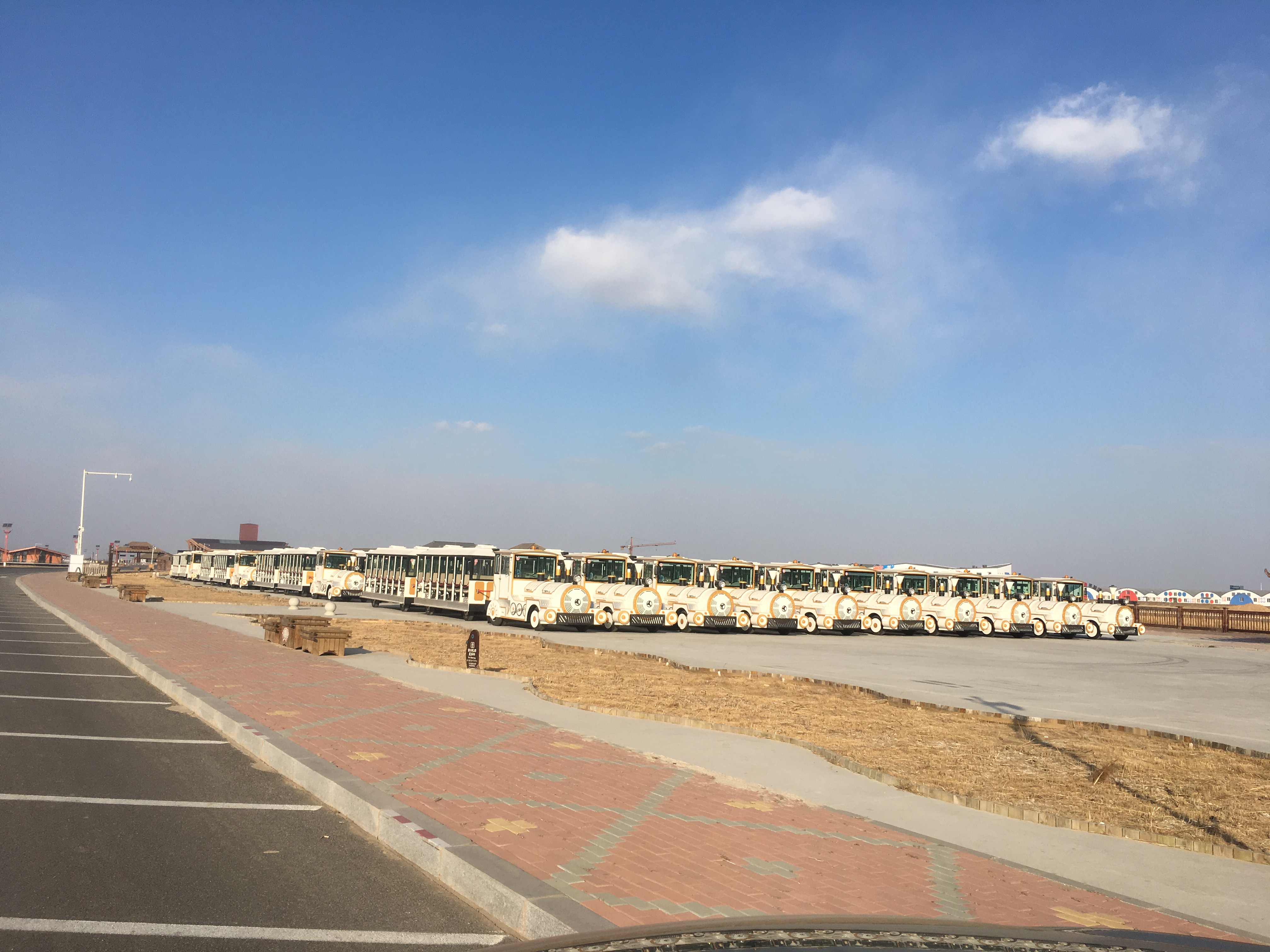 70 Sets Sightseeing Train Delivered to Panjin Red Beach Scenic Area in 2017