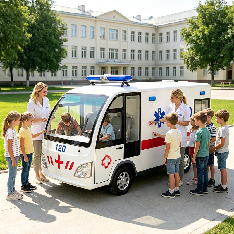 Electric Ambulance Mini Battery Medical Transport Vehicle AL-T4(electric ambulance)