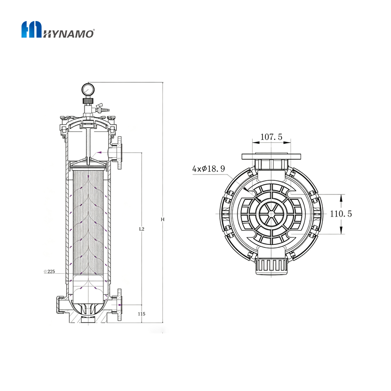PP/PVDF High Flow Cartridge Filter Housing