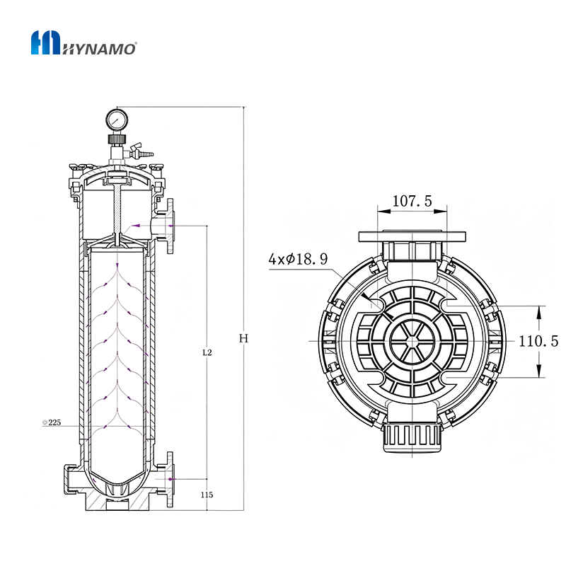 PP/PVDF Bag Filter Housing
