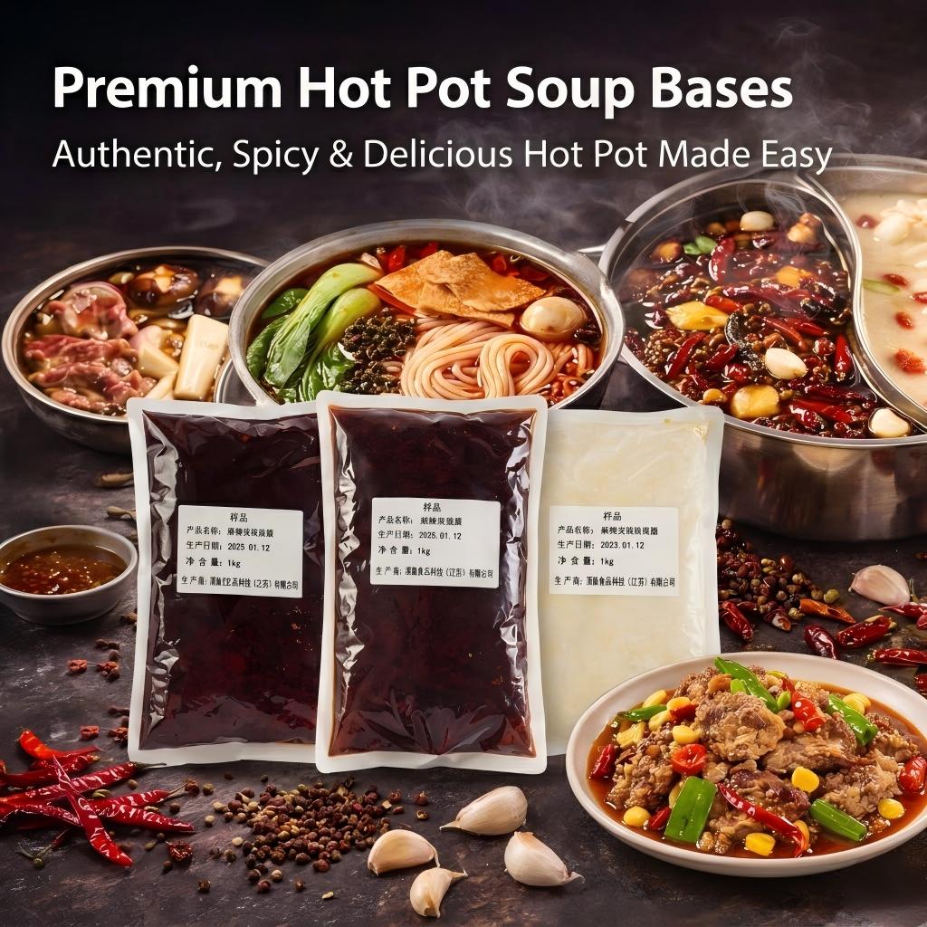 Jiahao Food Mala Soup Base for Large-Scale Hotpot Catering.